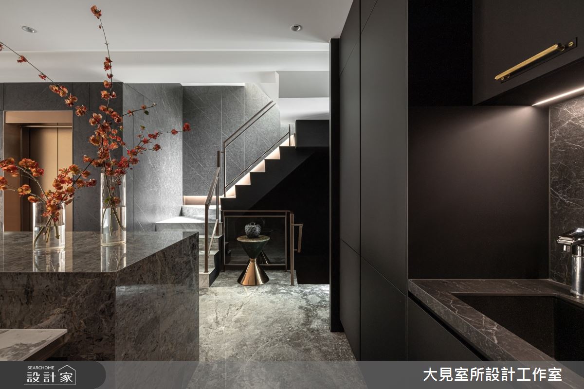 100坪毛胚屋＿現代風餐廳廚房樓梯中島案例圖片＿大見室所設計工作室＿大見室所_30之14