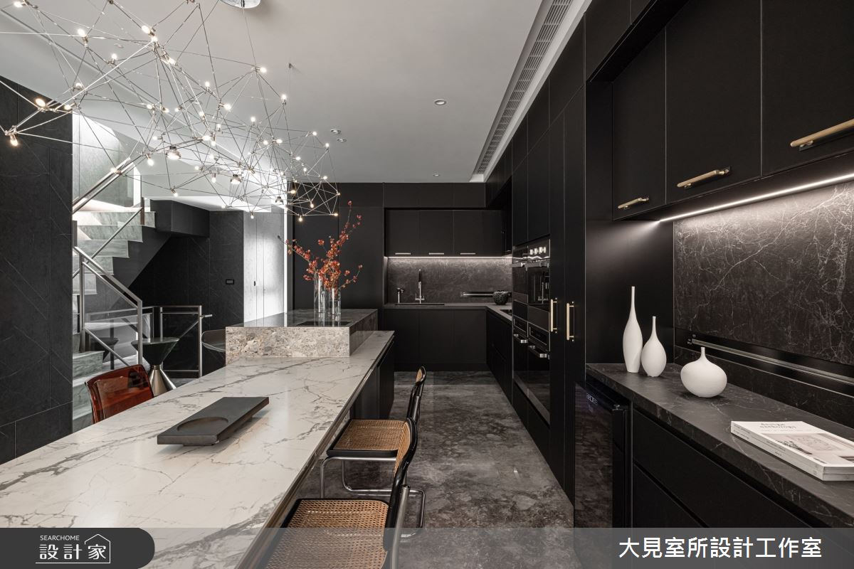 100坪毛胚屋＿現代風餐廳廚房樓梯中島案例圖片＿大見室所設計工作室＿大見室所_30之13
