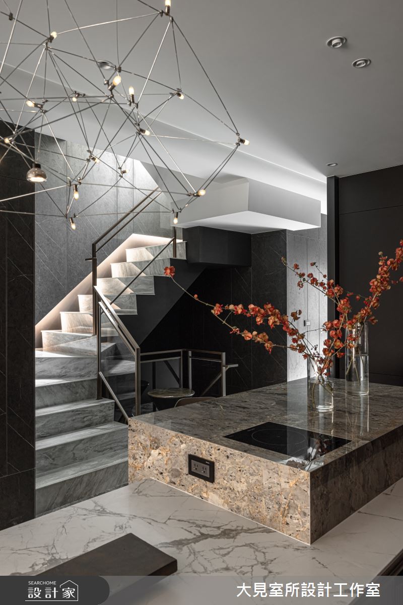 100坪毛胚屋＿現代風餐廳廚房樓梯中島案例圖片＿大見室所設計工作室＿大見室所_30之15