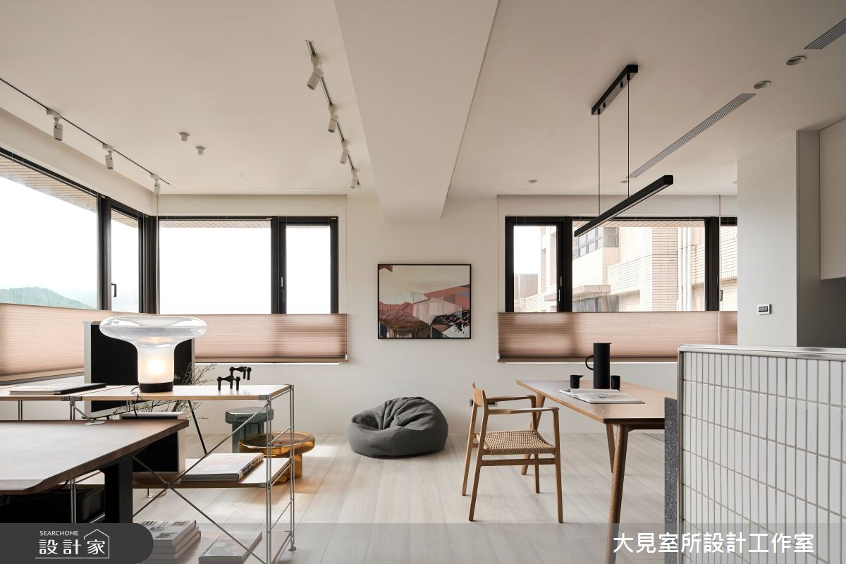 20坪中古屋(5~15年)＿簡約風客廳餐廳中島案例圖片＿大見室所設計工作室＿大見室所_31之7