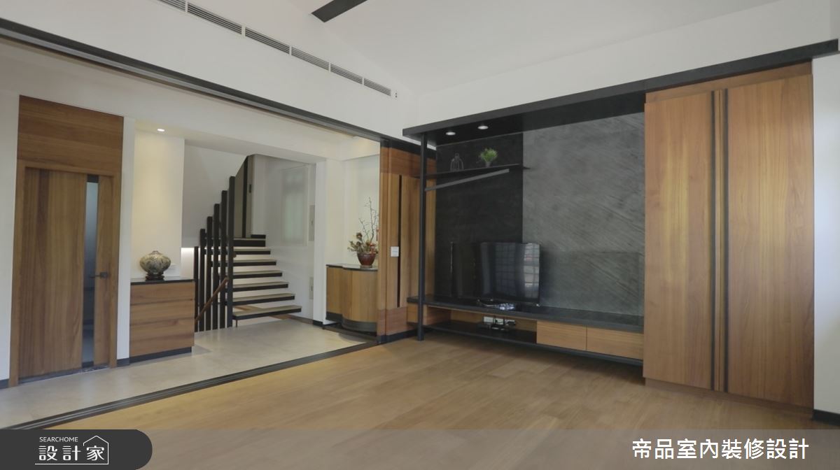 120坪新成屋(5年以下)＿現代風客廳樓梯案例圖片＿帝品室內裝修設計有限公司＿帝品_01之8