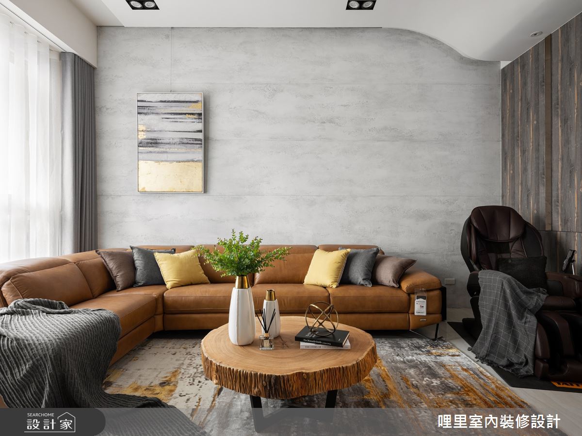 105坪預售屋＿現代風客廳案例圖片＿哩里室內裝修設計有限公司＿哩里_01之2