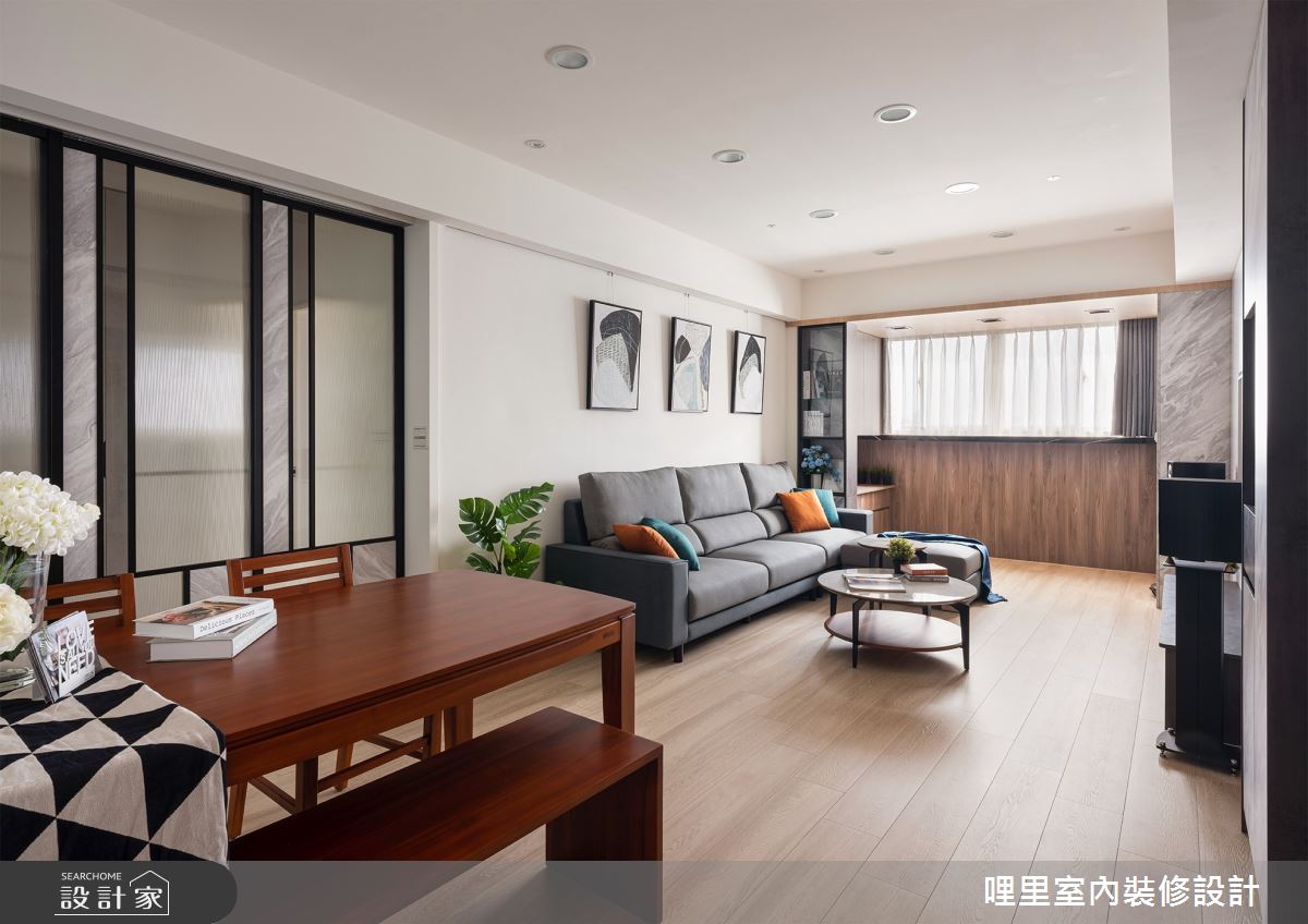 25坪老屋(16~30年)＿北歐風客廳案例圖片＿哩里室內裝修設計有限公司＿哩里_02之1
