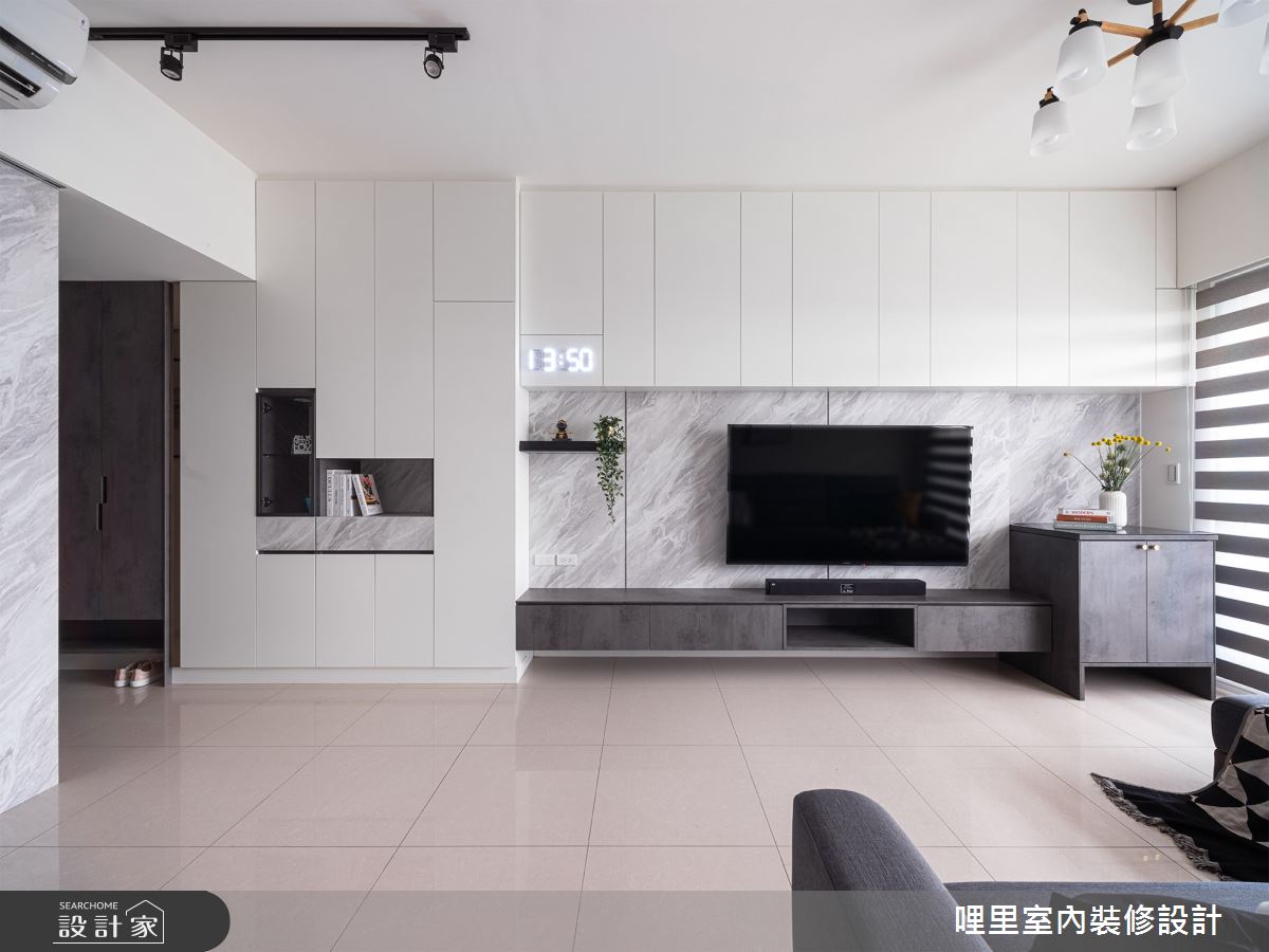 23坪新成屋(5年以下)＿簡約風客廳案例圖片＿哩里室內裝修設計有限公司＿哩里_05之5