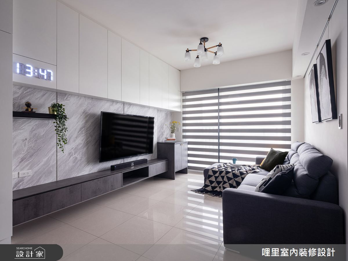 23坪新成屋(5年以下)＿簡約風客廳案例圖片＿哩里室內裝修設計有限公司＿哩里_05之9