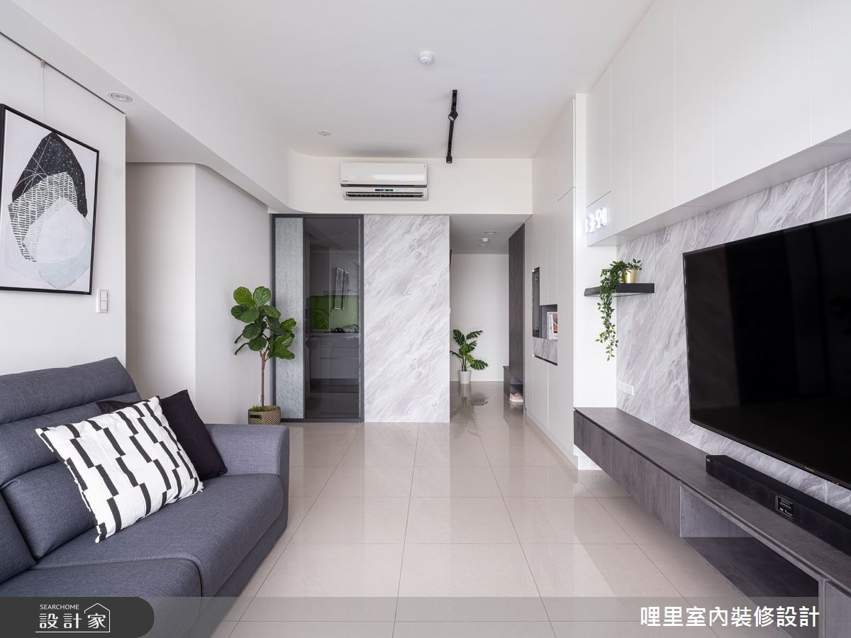 23坪新成屋(5年以下)＿簡約風客廳案例圖片＿哩里室內裝修設計有限公司＿哩里_05之13