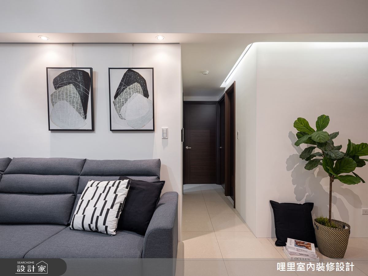 23坪新成屋(5年以下)＿簡約風客廳走廊案例圖片＿哩里室內裝修設計有限公司＿哩里_05之14