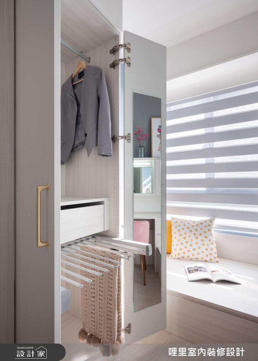 15坪新成屋(5年以下)＿簡約風更衣間臥榻客房案例圖片＿哩里室內裝修設計有限公司＿哩里_10之21