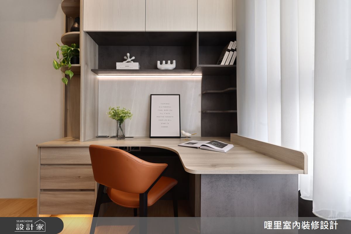 27坪新成屋(5年以下)＿混搭風書房案例圖片＿哩里室內裝修設計有限公司＿哩里_12之32