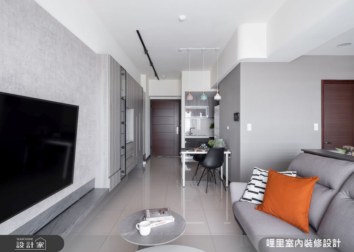 預售屋＿簡約風客廳案例圖片＿哩里室內裝修設計有限公司＿哩里_14之5