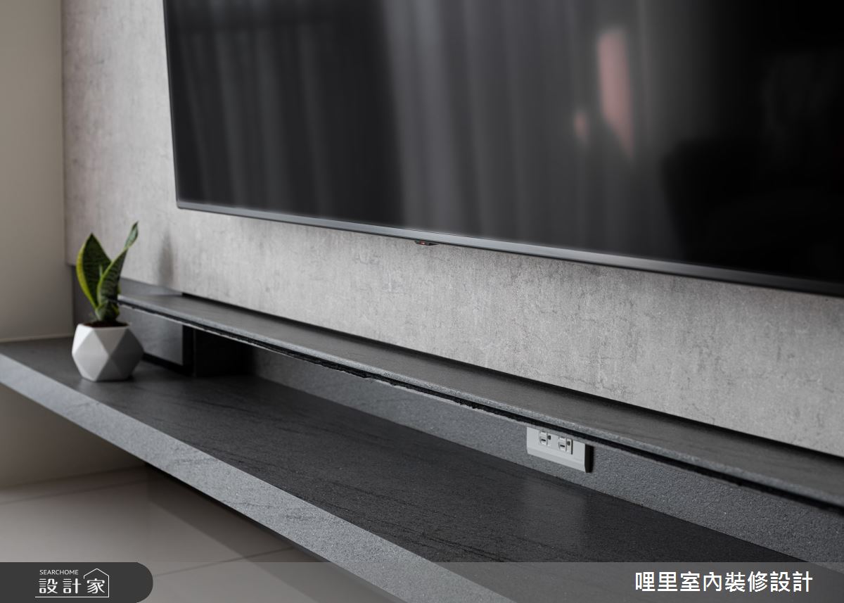 預售屋＿簡約風客廳案例圖片＿哩里室內裝修設計有限公司＿哩里_14之9