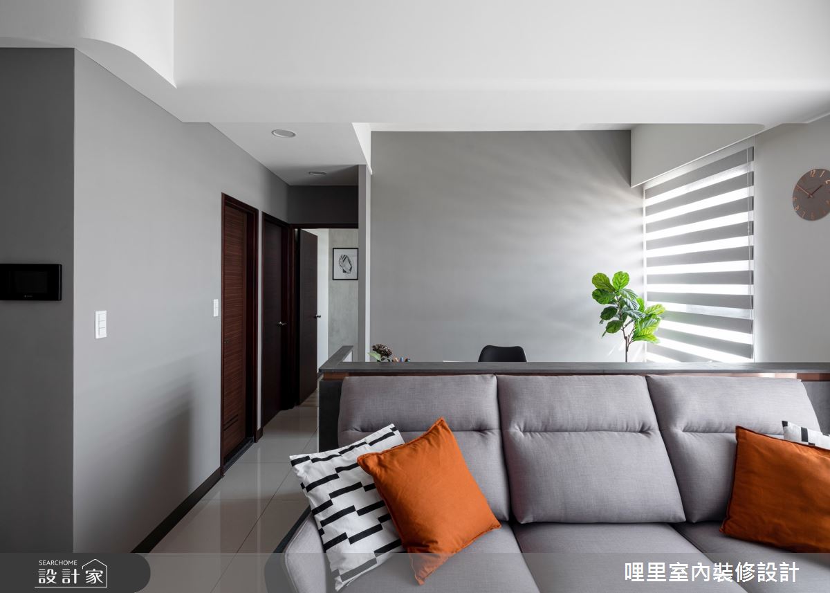 預售屋＿簡約風客廳案例圖片＿哩里室內裝修設計有限公司＿哩里_14之10