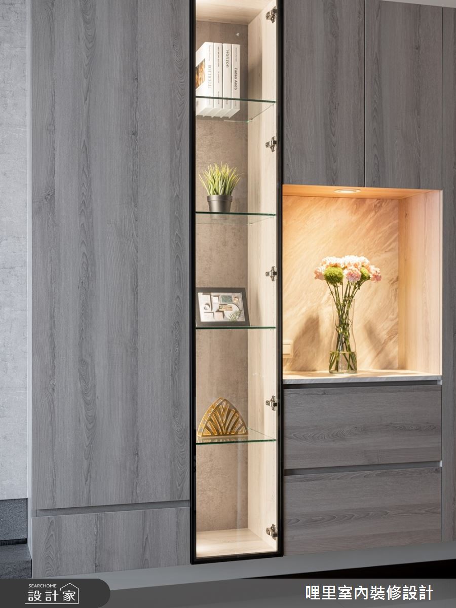 預售屋＿簡約風客廳案例圖片＿哩里室內裝修設計有限公司＿哩里_14之13