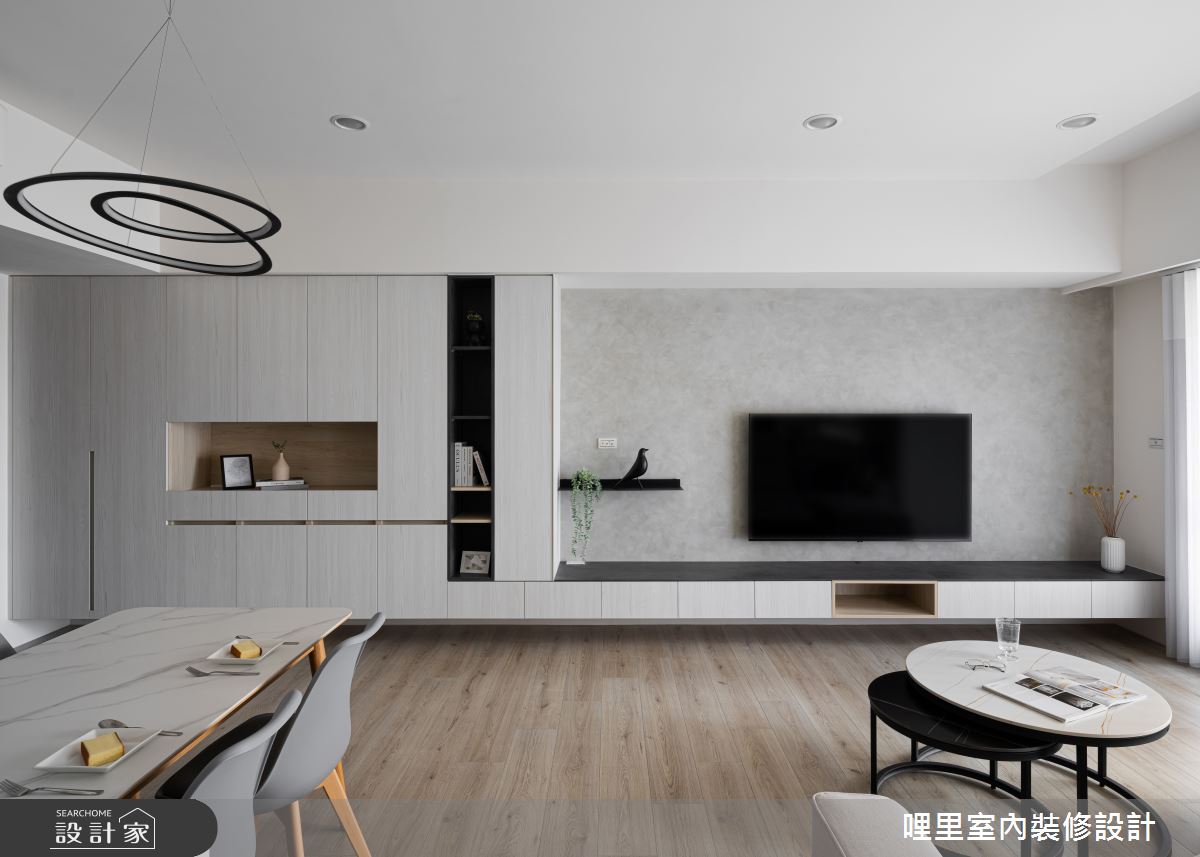 25坪預售屋＿現代風客廳案例圖片＿哩里室內裝修設計有限公司＿哩里_18之9