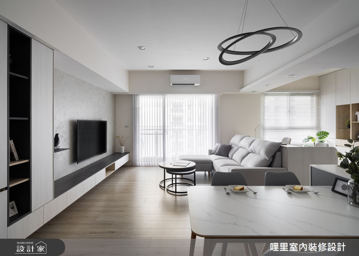 25坪預售屋＿現代風客廳餐廳書房案例圖片＿哩里室內裝修設計有限公司＿哩里_18之12
