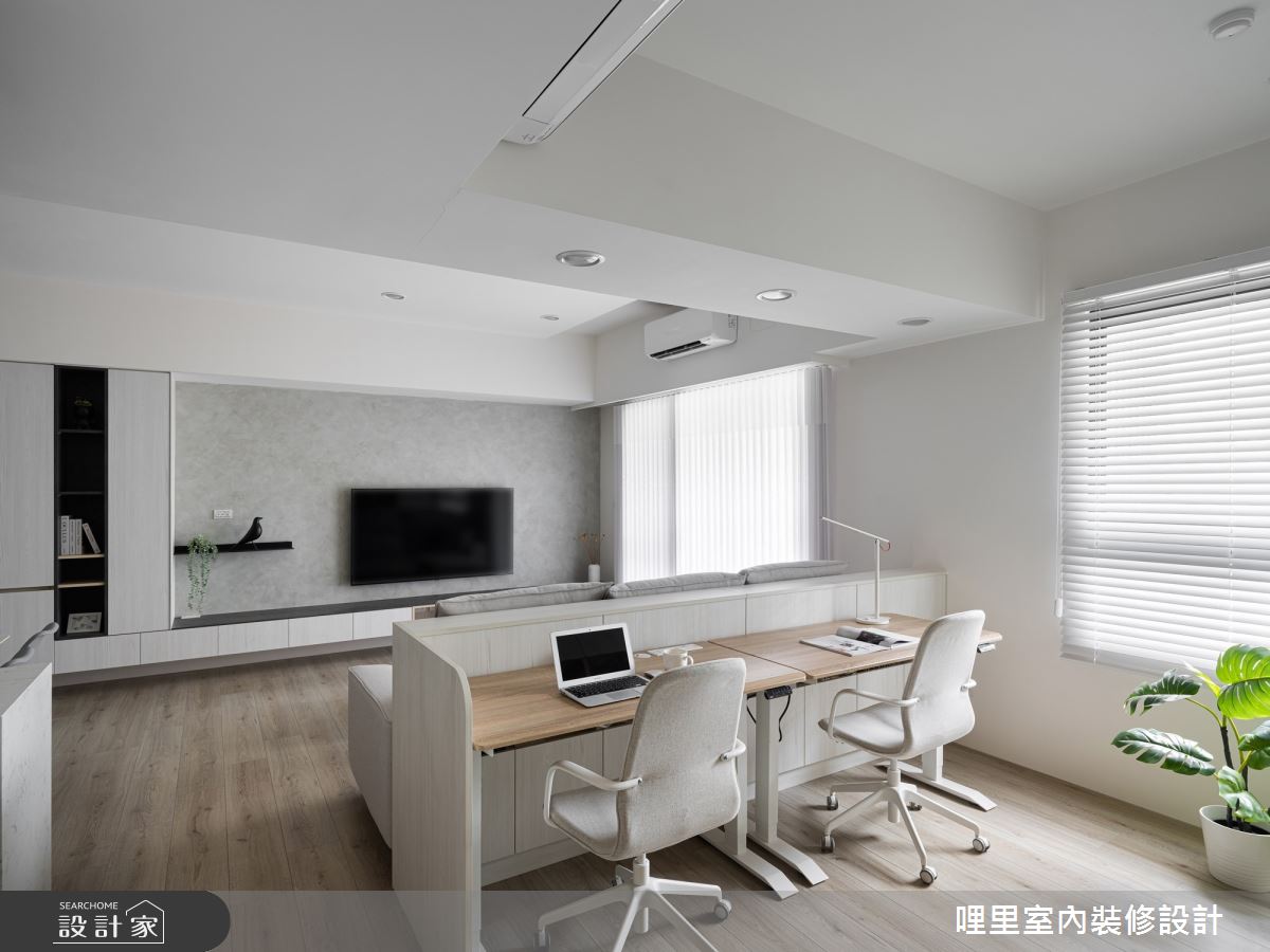 25坪預售屋＿現代風客廳書房案例圖片＿哩里室內裝修設計有限公司＿哩里_18之22