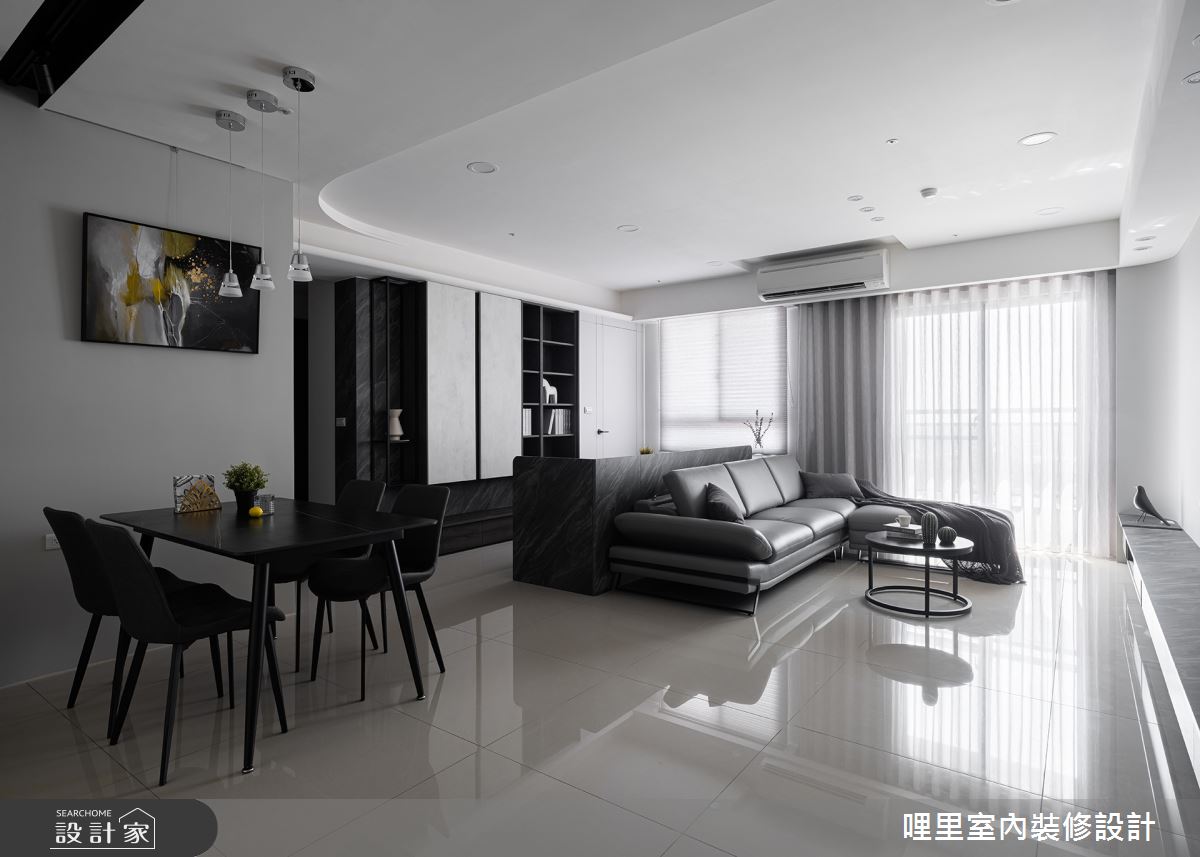 29坪預售屋＿現代風客廳餐廳工作區案例圖片＿哩里室內裝修設計有限公司＿哩里_25之4