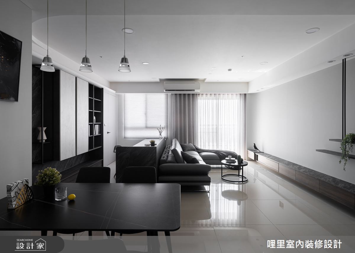 29坪預售屋＿現代風客廳餐廳工作區案例圖片＿哩里室內裝修設計有限公司＿哩里_25之5