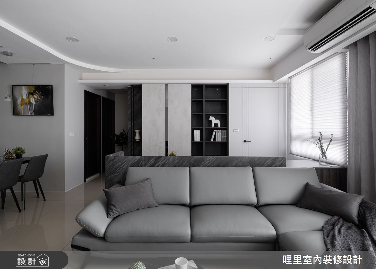 29坪預售屋＿現代風客廳餐廳工作區案例圖片＿哩里室內裝修設計有限公司＿哩里_25之10