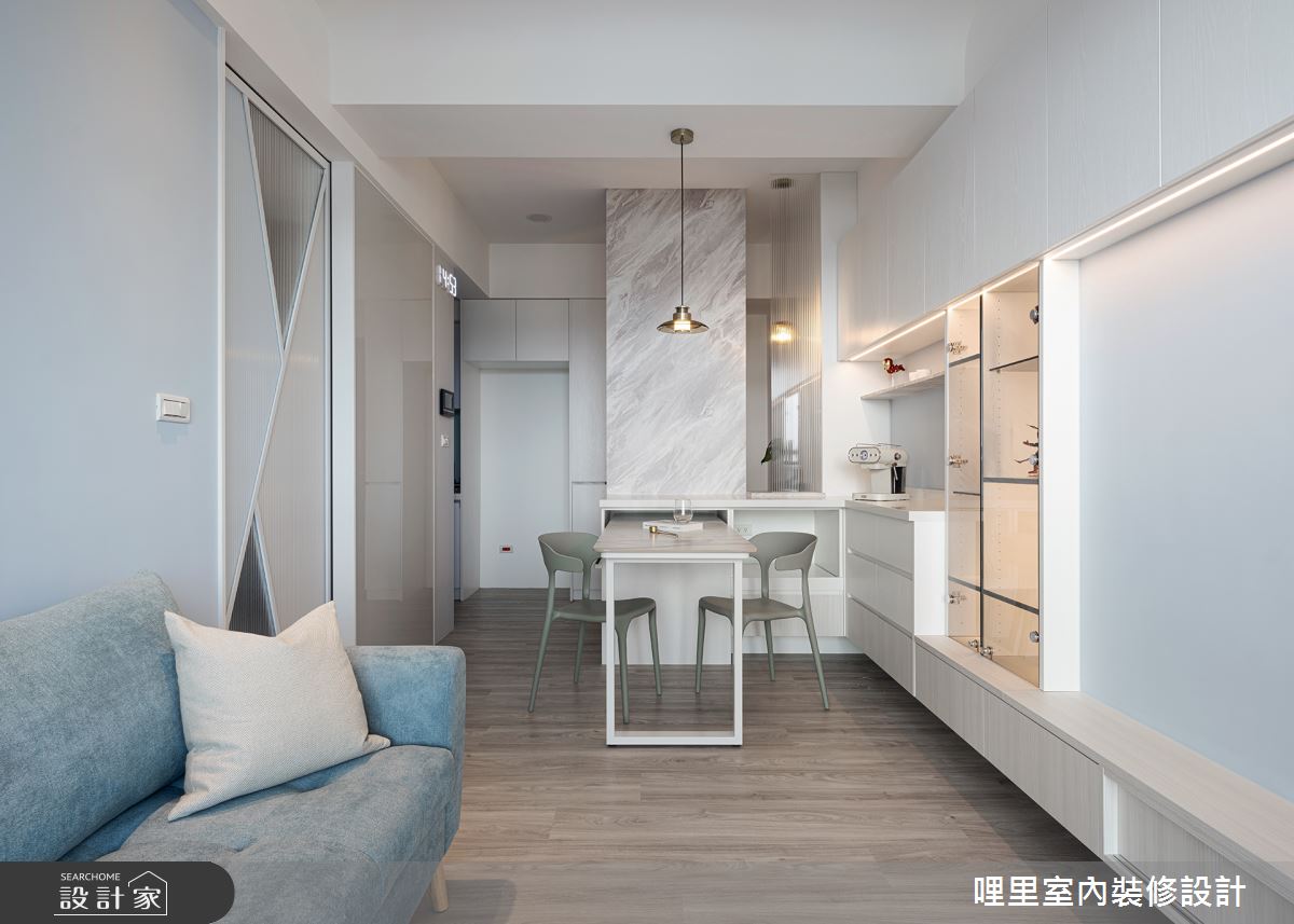 15坪預售屋＿現代簡約風玄關客廳餐廳案例圖片＿哩里室內裝修設計有限公司＿哩里_27之8