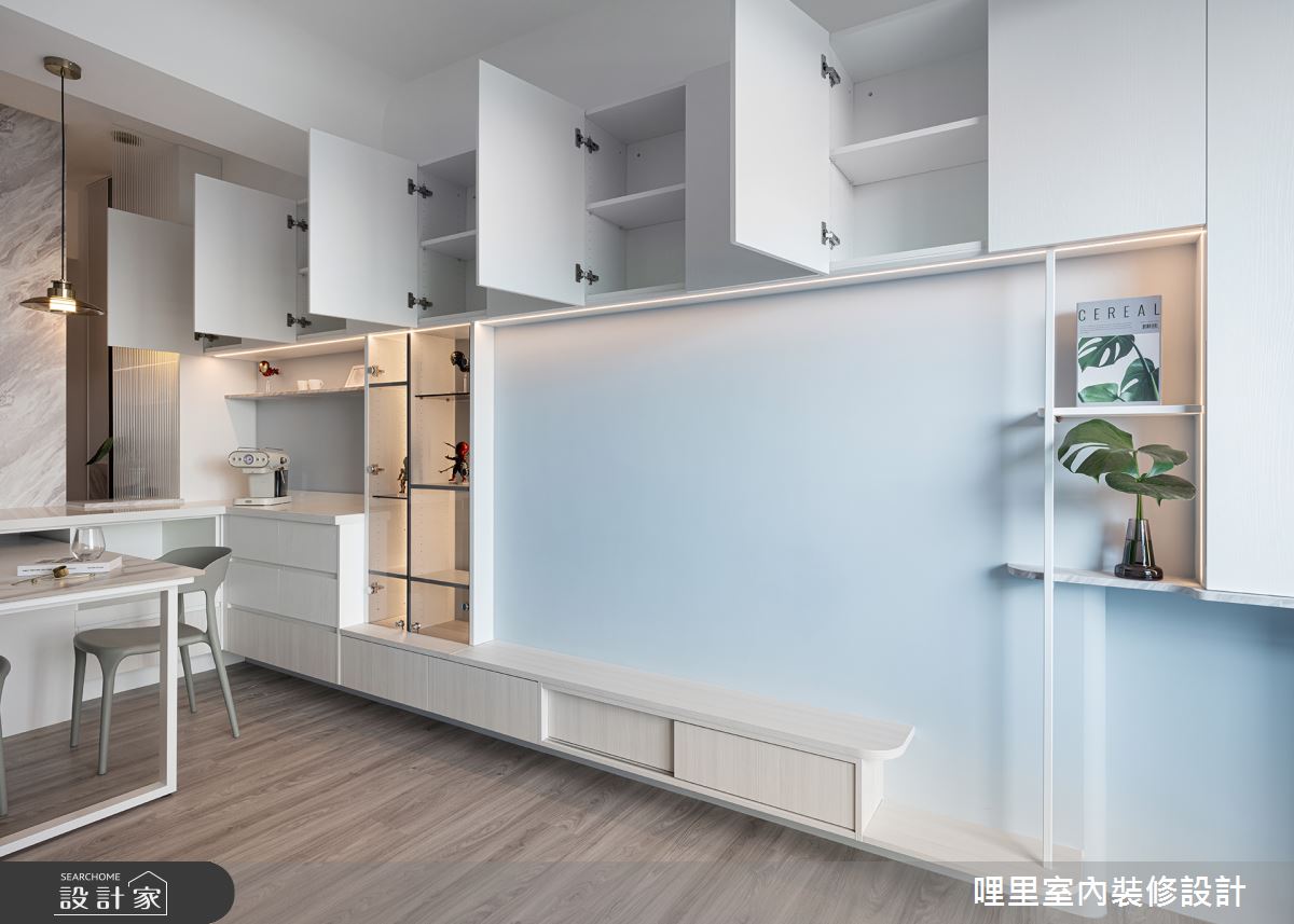 15坪預售屋＿現代簡約風客廳餐廳案例圖片＿哩里室內裝修設計有限公司＿哩里_27之14