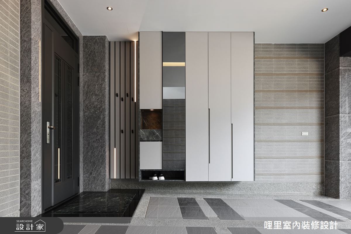 80坪新成屋(5年以下)＿現代風玄關案例圖片＿哩里室內裝修設計有限公司＿哩里_28之1