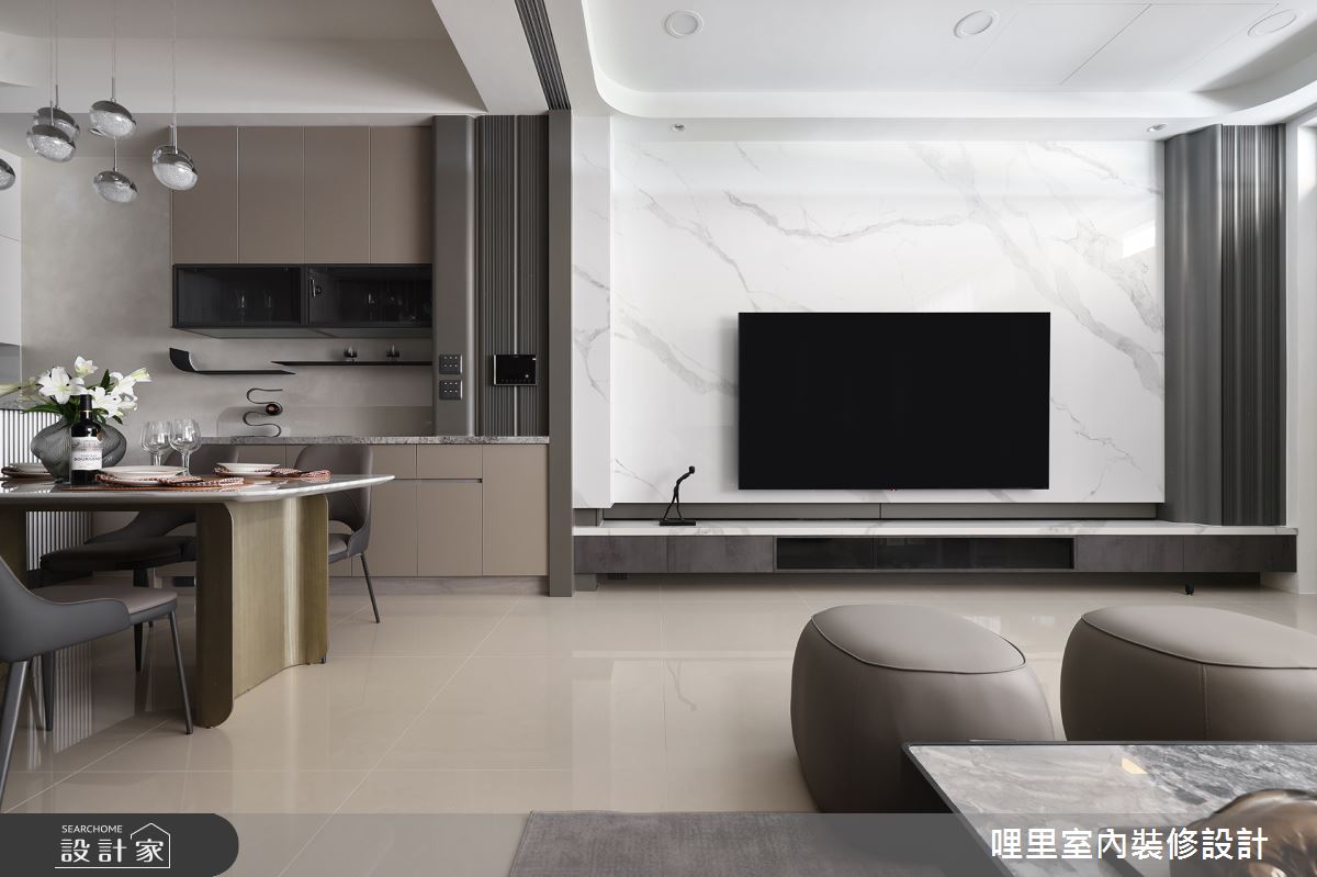 80坪新成屋(5年以下)＿現代風客廳餐廳案例圖片＿哩里室內裝修設計有限公司＿哩里_28之2