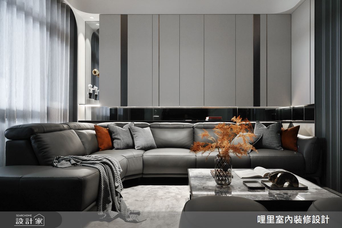 80坪新成屋(5年以下)＿現代風客廳案例圖片＿哩里室內裝修設計有限公司＿哩里_28之8