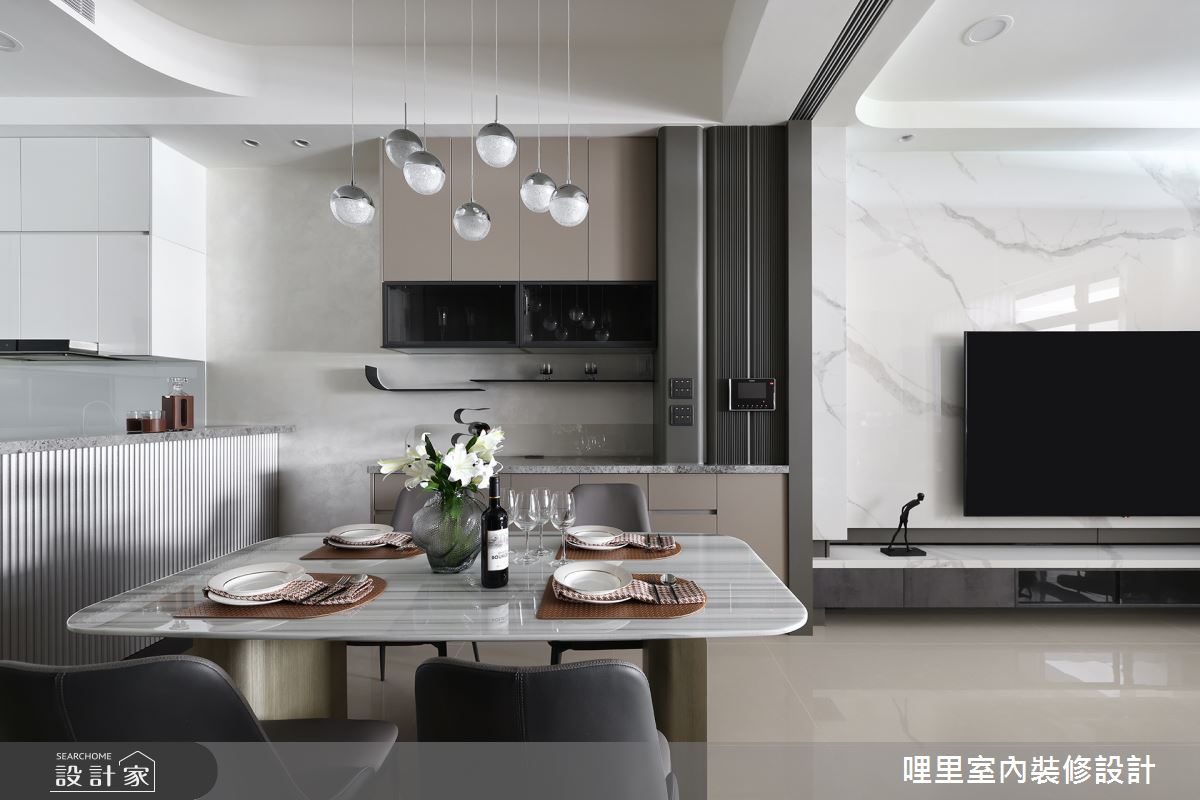 80坪新成屋(5年以下)＿現代風客廳餐廳廚房案例圖片＿哩里室內裝修設計有限公司＿哩里_28之14