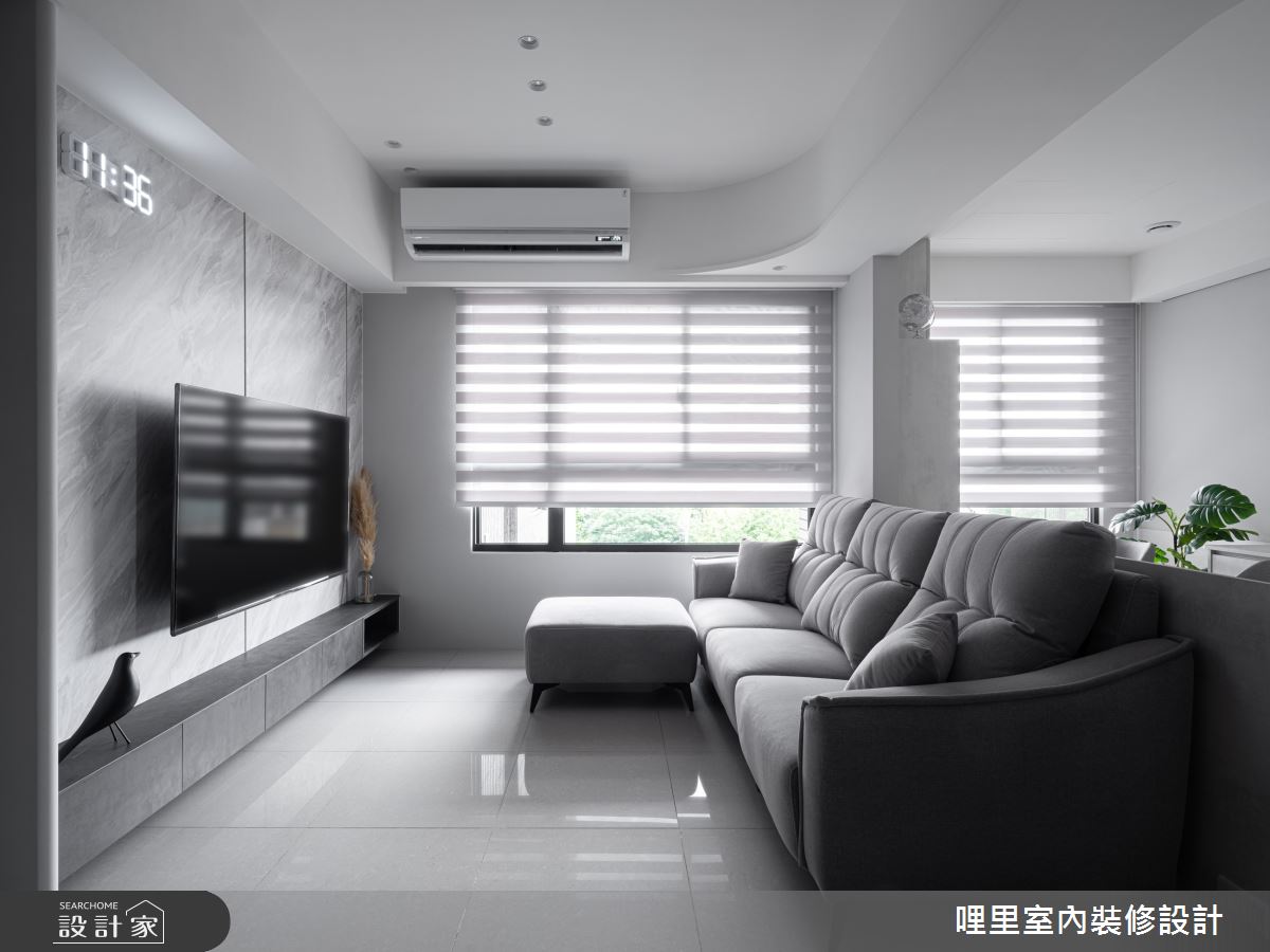 27坪新成屋(5年以下)＿現代簡約風客廳案例圖片＿哩里室內裝修設計有限公司＿哩里_31之3