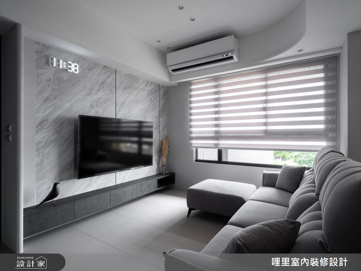 27坪新成屋(5年以下)＿現代簡約風客廳案例圖片＿哩里室內裝修設計有限公司＿哩里_31之4