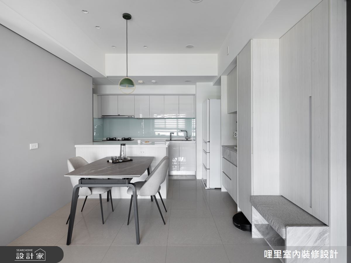 27坪新成屋(5年以下)＿現代簡約風餐廳廚房吧檯中島案例圖片＿哩里室內裝修設計有限公司＿哩里_31之6