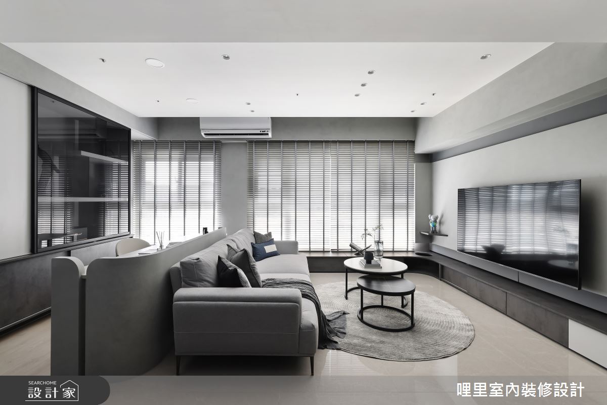 25坪預售屋＿現代風客廳書房案例圖片＿哩里室內裝修設計有限公司＿哩里_32之14