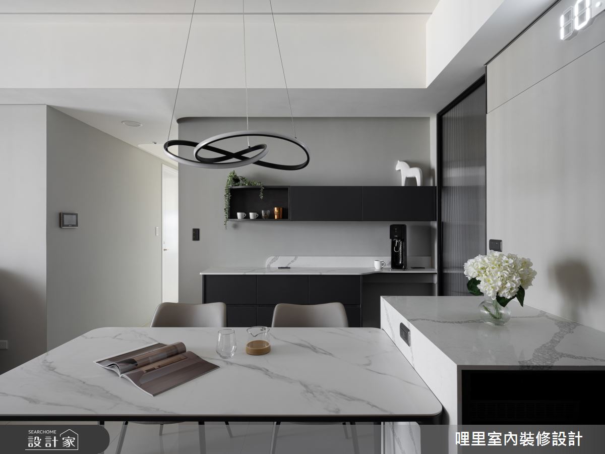 26坪新成屋(5年以下)＿現代風餐廳中島案例圖片＿哩里室內裝修設計有限公司＿哩里_33之2