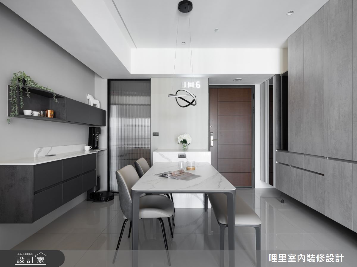 26坪新成屋(5年以下)＿現代風玄關餐廳中島案例圖片＿哩里室內裝修設計有限公司＿哩里_33之3