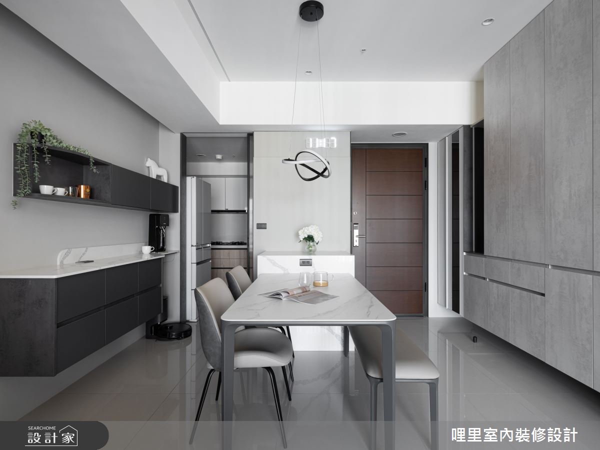 26坪新成屋(5年以下)＿現代風玄關餐廳廚房中島案例圖片＿哩里室內裝修設計有限公司＿哩里_33之4