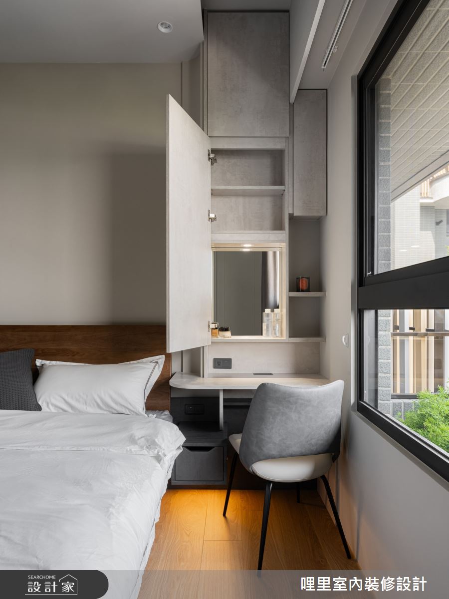 26坪新成屋(5年以下)＿現代風臥室案例圖片＿哩里室內裝修設計有限公司＿哩里_33之15
