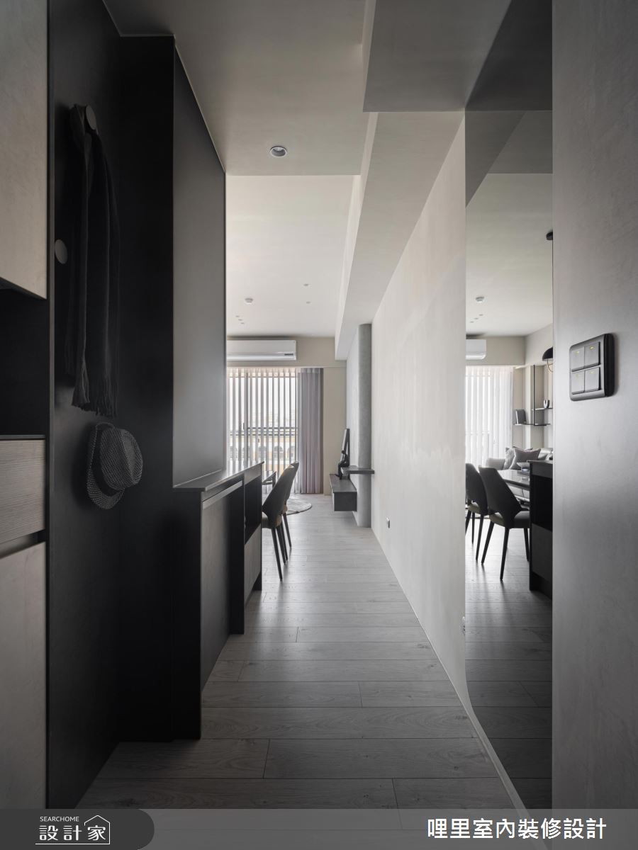 22坪預售屋＿現代風玄關案例圖片＿哩里室內裝修設計有限公司＿哩里_38.暮霧浮光之3