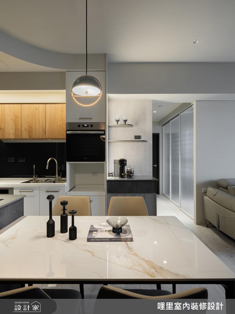22坪預售屋＿現代風餐廳廚房案例圖片＿哩里室內裝修設計有限公司＿哩里_38.暮霧浮光之12