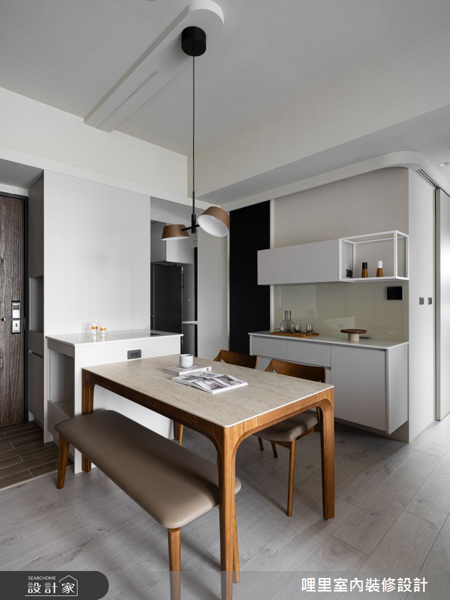23坪預售屋＿現代風餐廳中島案例圖片＿哩里室內裝修設計有限公司＿哩里_39.靜映和光之4