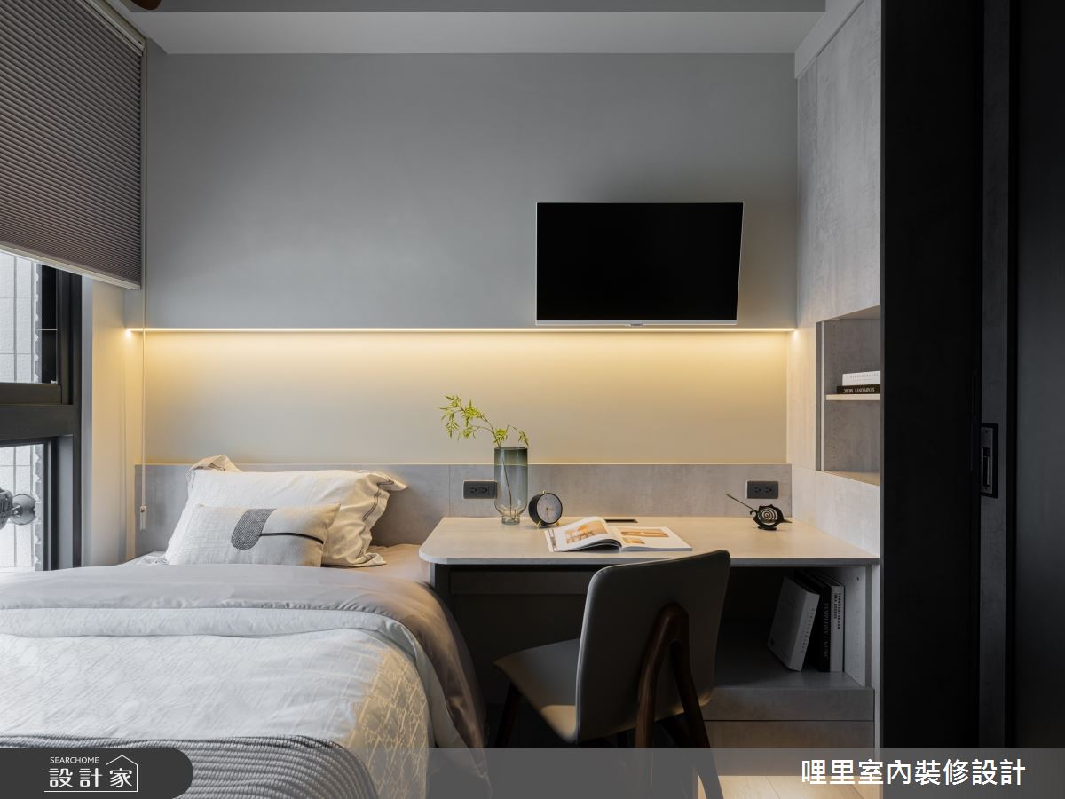 23坪預售屋＿現代風客房案例圖片＿哩里室內裝修設計有限公司＿哩里_39.靜映和光之38
