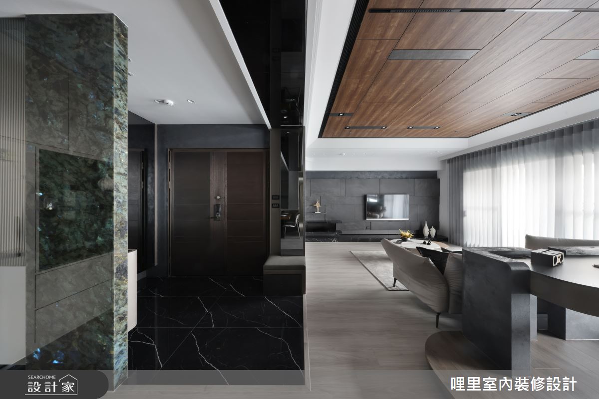 37坪新成屋(5年以下)＿現代奢華風玄關客廳書房案例圖片＿哩里室內裝修設計有限公司＿哩里_40.序映純界之1