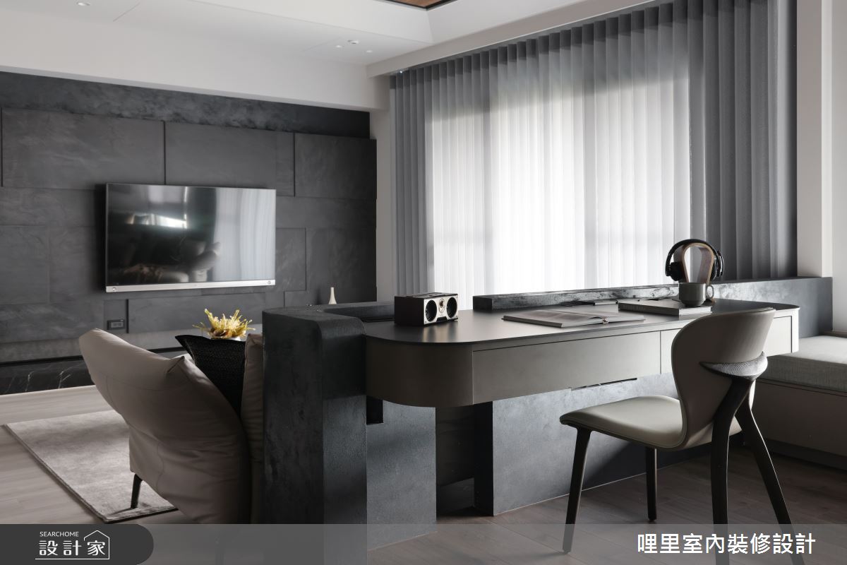 37坪新成屋(5年以下)＿現代奢華風客廳書房案例圖片＿哩里室內裝修設計有限公司＿哩里_40.序映純界之23