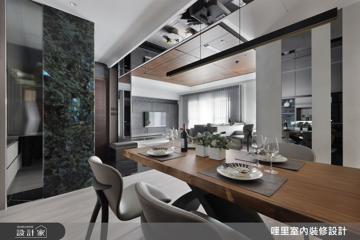 37坪新成屋(5年以下)＿現代奢華風餐廳案例圖片＿哩里室內裝修設計有限公司＿哩里_40.序映純界之30