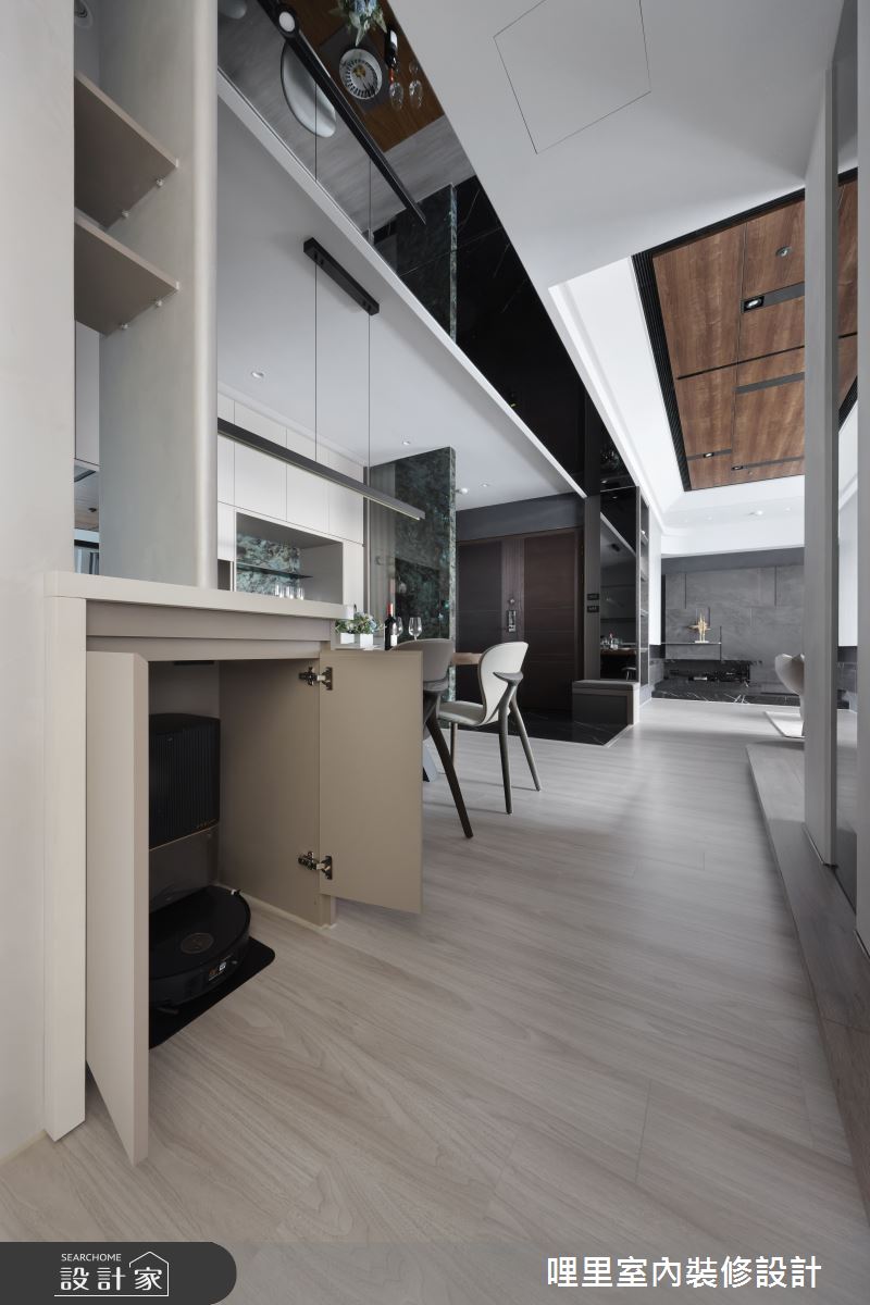 37坪新成屋(5年以下)＿現代奢華風餐廳中島案例圖片＿哩里室內裝修設計有限公司＿哩里_40.序映純界之32