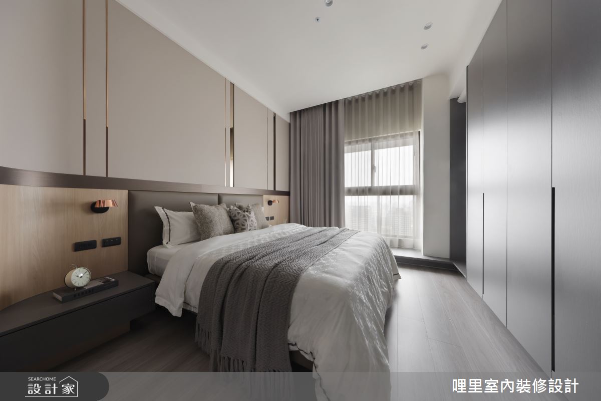 37坪新成屋(5年以下)＿現代奢華風臥室案例圖片＿哩里室內裝修設計有限公司＿哩里_40.序映純界之35