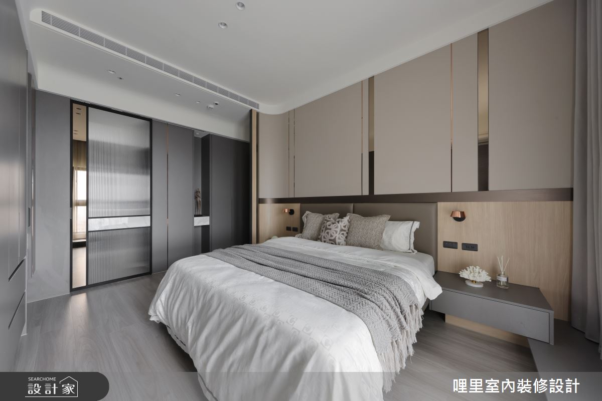 37坪新成屋(5年以下)＿現代奢華風臥室案例圖片＿哩里室內裝修設計有限公司＿哩里_40.序映純界之36
