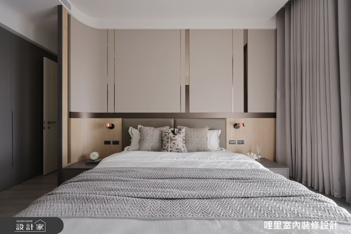 37坪新成屋(5年以下)＿現代奢華風臥室案例圖片＿哩里室內裝修設計有限公司＿哩里_40.序映純界之39