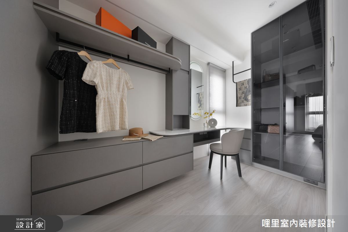 37坪新成屋(5年以下)＿現代奢華風更衣間案例圖片＿哩里室內裝修設計有限公司＿哩里_40.序映純界之45