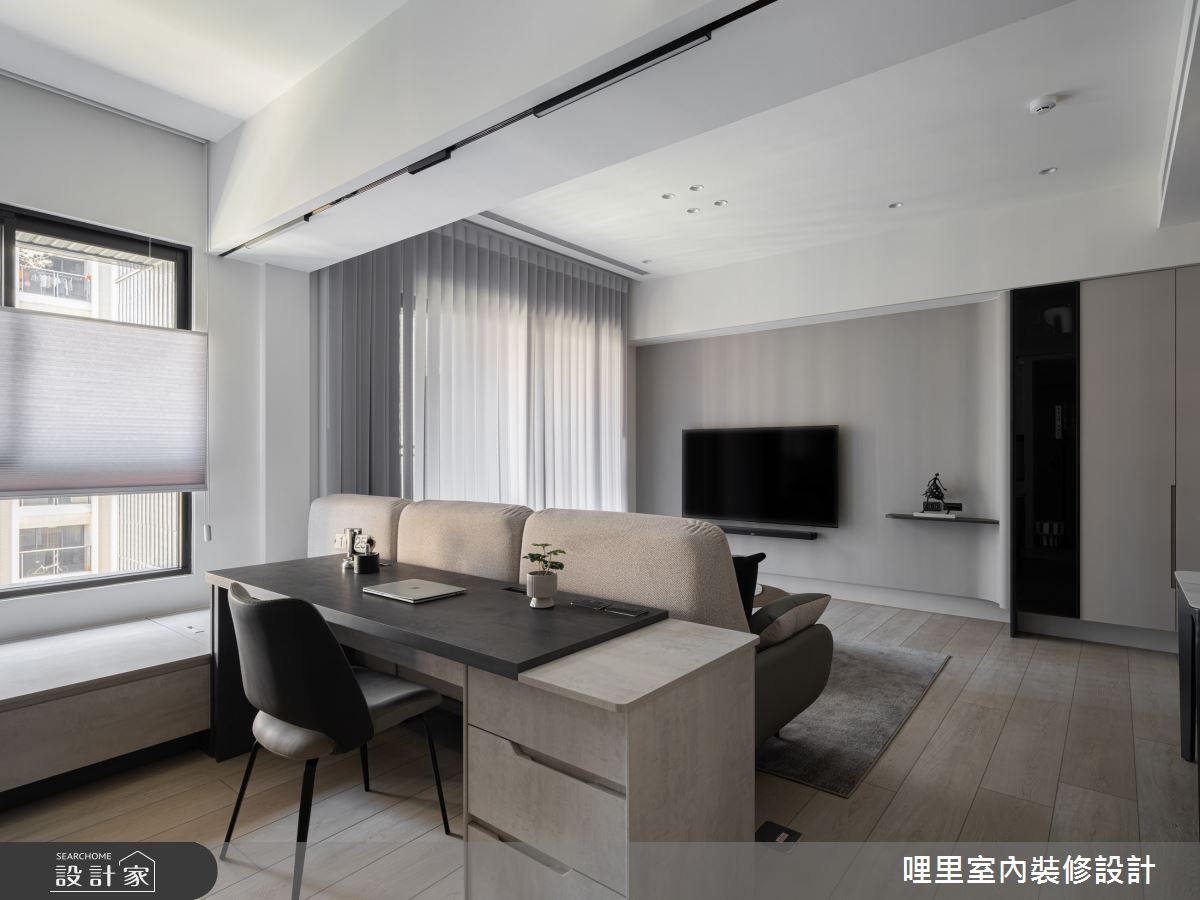 21坪新成屋(5年以下)＿現代風客廳書房案例圖片＿哩里室內裝修設計有限公司＿哩里_42.界幅之7